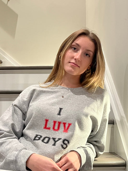 I LUV BOYS crewneck